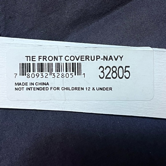 NWT Elsie and Zoey Navy Blue The Front Coverup Sz L/XL Women - Picture 4 of 6